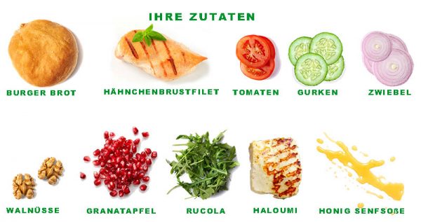 Topping-Auswahl-Bergsteiger-Hähnchenbrustfilet